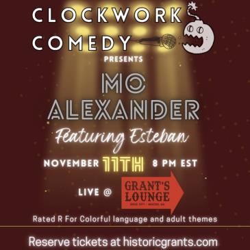 Clockwork Comedy Presents Mo Alexander: 