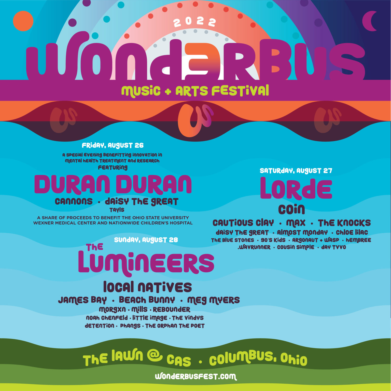 Buy Tickets to WonderBus Music & Arts Festival in Columbus on Aug 26