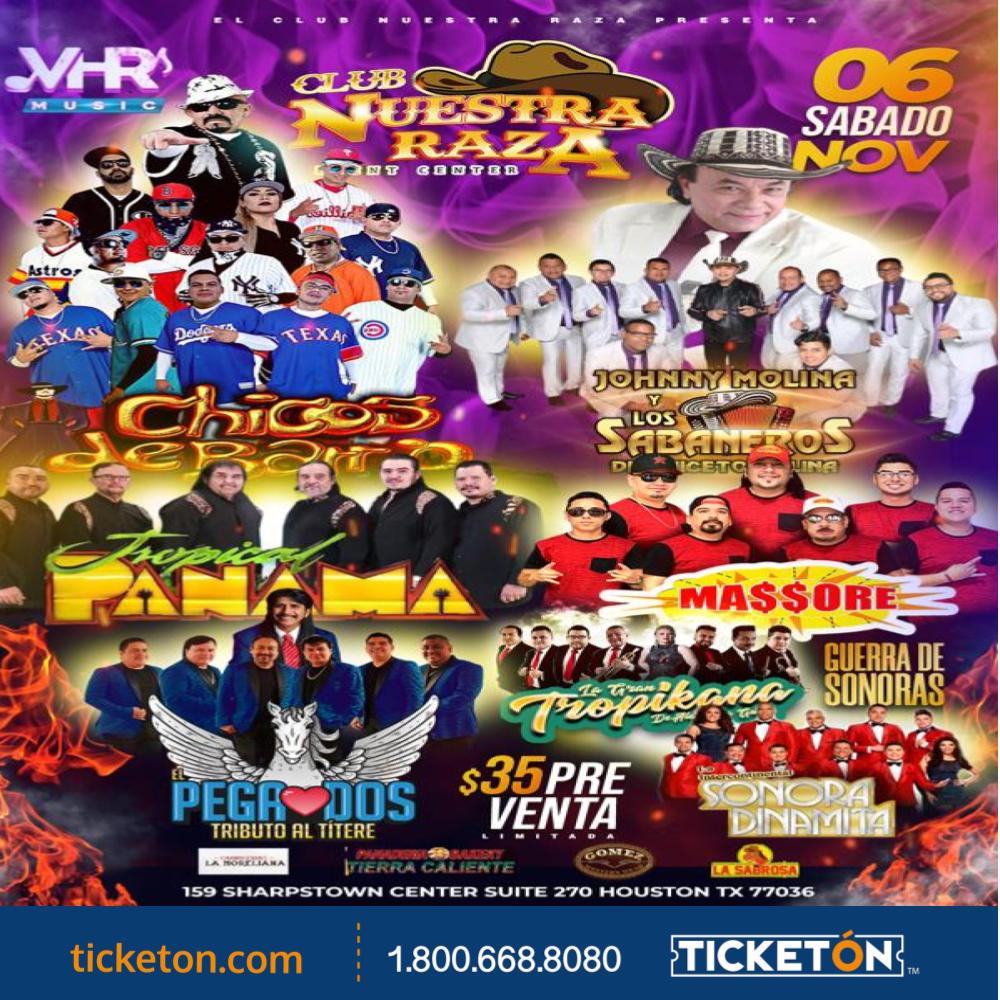 Chicos De Barrio - Club Nuestra Raza Tickets Boletos | Houston TX - 11 ...