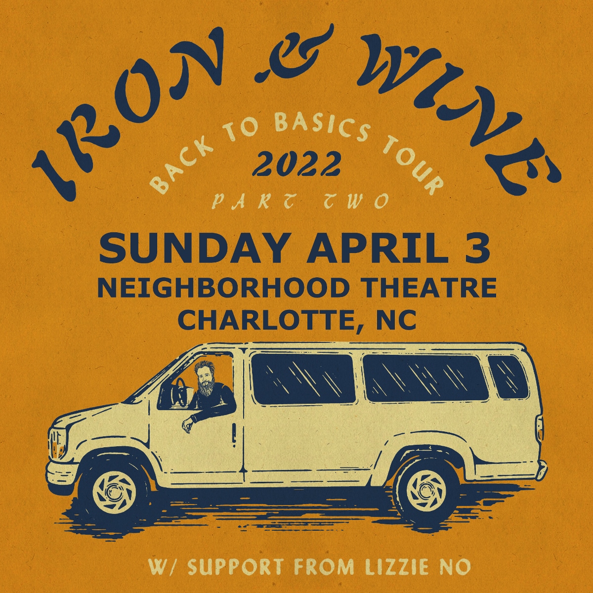 IRON & WINE – Back To Basics Tour 2022 with Lizzie No