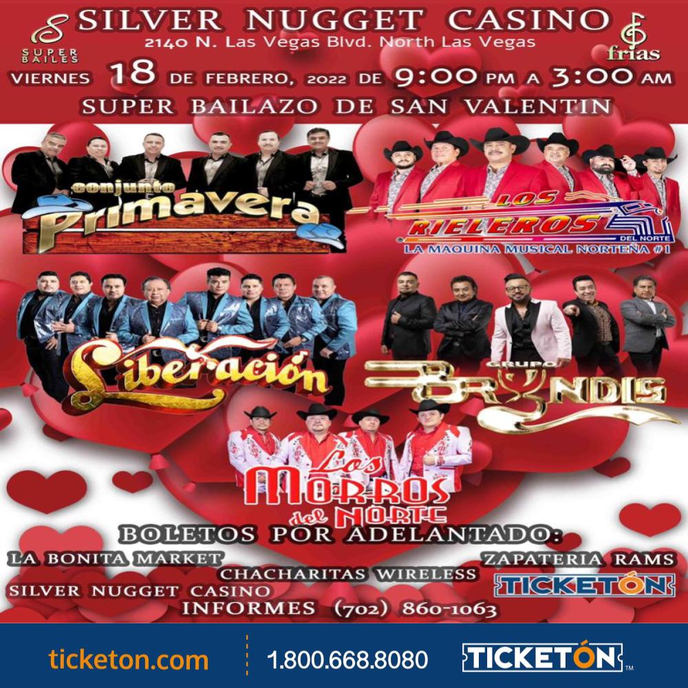 Conjunto Primavera Bryndis y Mas Silver Nugget Casino Tickets Boletos