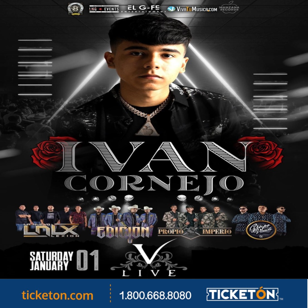 Ivan Cornejo V Live Tickets Boletos Chicago Il 1/01/22