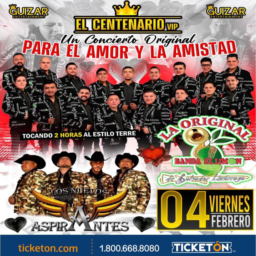 La Original Banda el Limon - El Centenario VIP Tickets Boletos | Gilroy CA  - 2/4/22