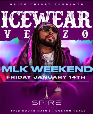 Icewear Vezzo / Friday January 14th / Spire: 