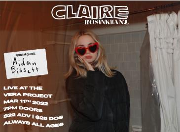 Buy Tickets to Claire Rosinkranz @ The Vera Project in Seattle on Mar ...