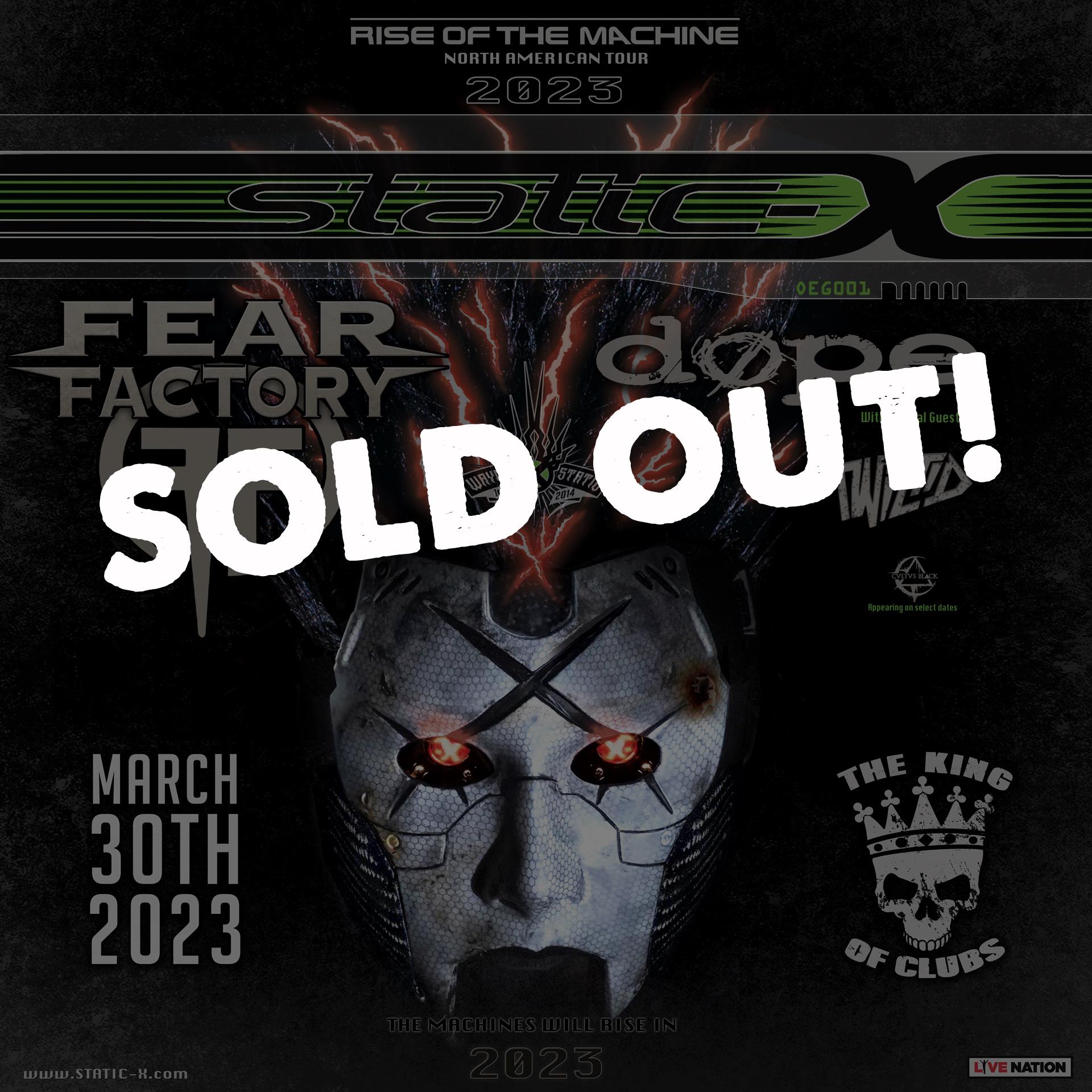 Buy Tickets to STATICX Rise of The Machine in Columbus on Mar 30, 2023