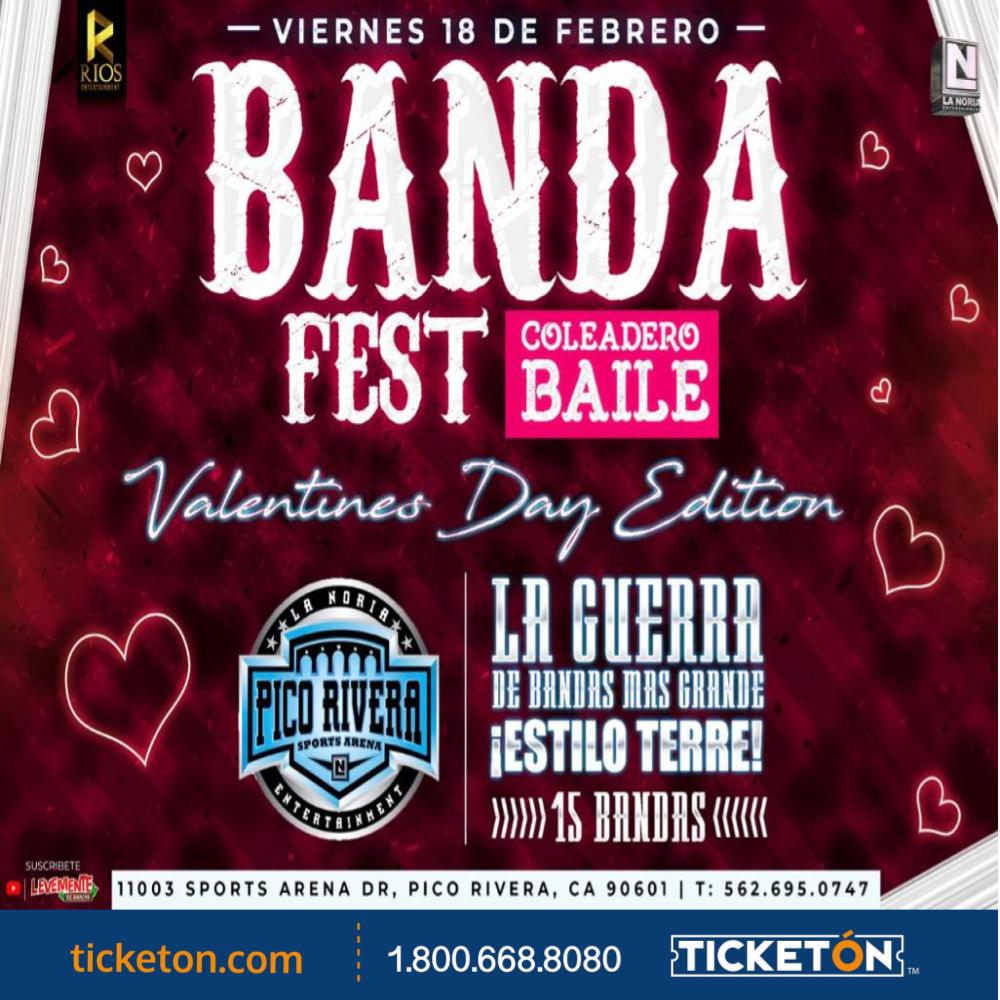 Banda Fest 2022 Pico Rivera Sports Arena Tickets Boletos Pico