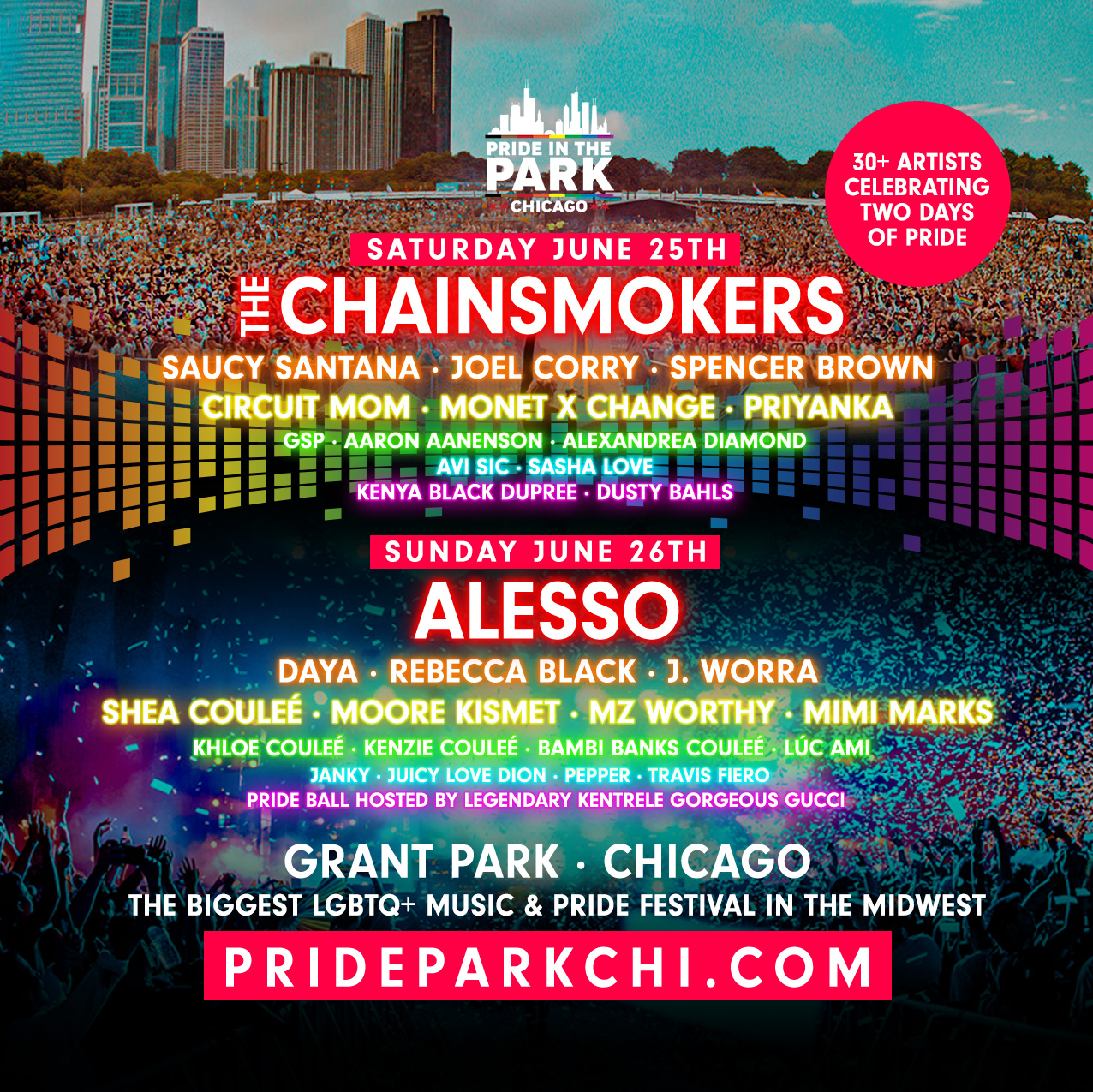 Buy Tickets to Pride in the Park Chicago 2022 in Chicago on Jun 25