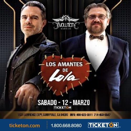 Los Amantes de Lola - Evolution Night Club Tickets Boletos | San Jose CA  3/12/22