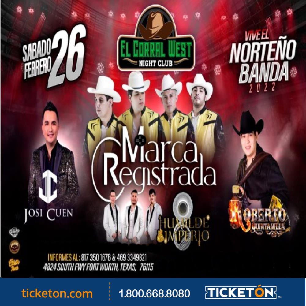 Marca Registrada - El Corral West Tickets Boletos | Fort Worth, TX -  02/26/22