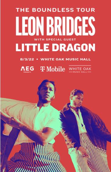 Leon Bridges: The Boundless Tour with Little Dragon: 