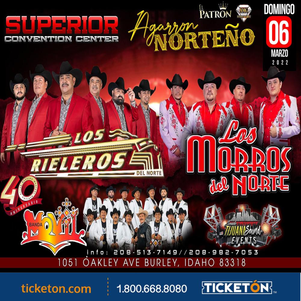 Los Morros del Norte- Superior Convention Center Tickets Boletos | Burley ID  - 3/6/22