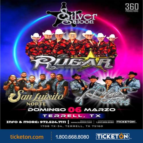 Los Rugar - Silver Saloon Tickets Boletos | Terrell TX - 3/06/22