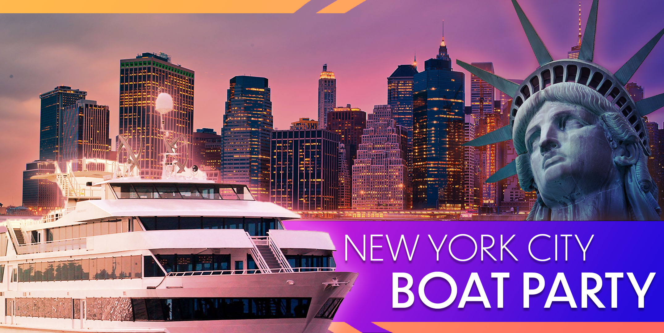 Buy Tickets to THE 1 NEW YORK CITY Boat Party Cruise MEGA YACHT