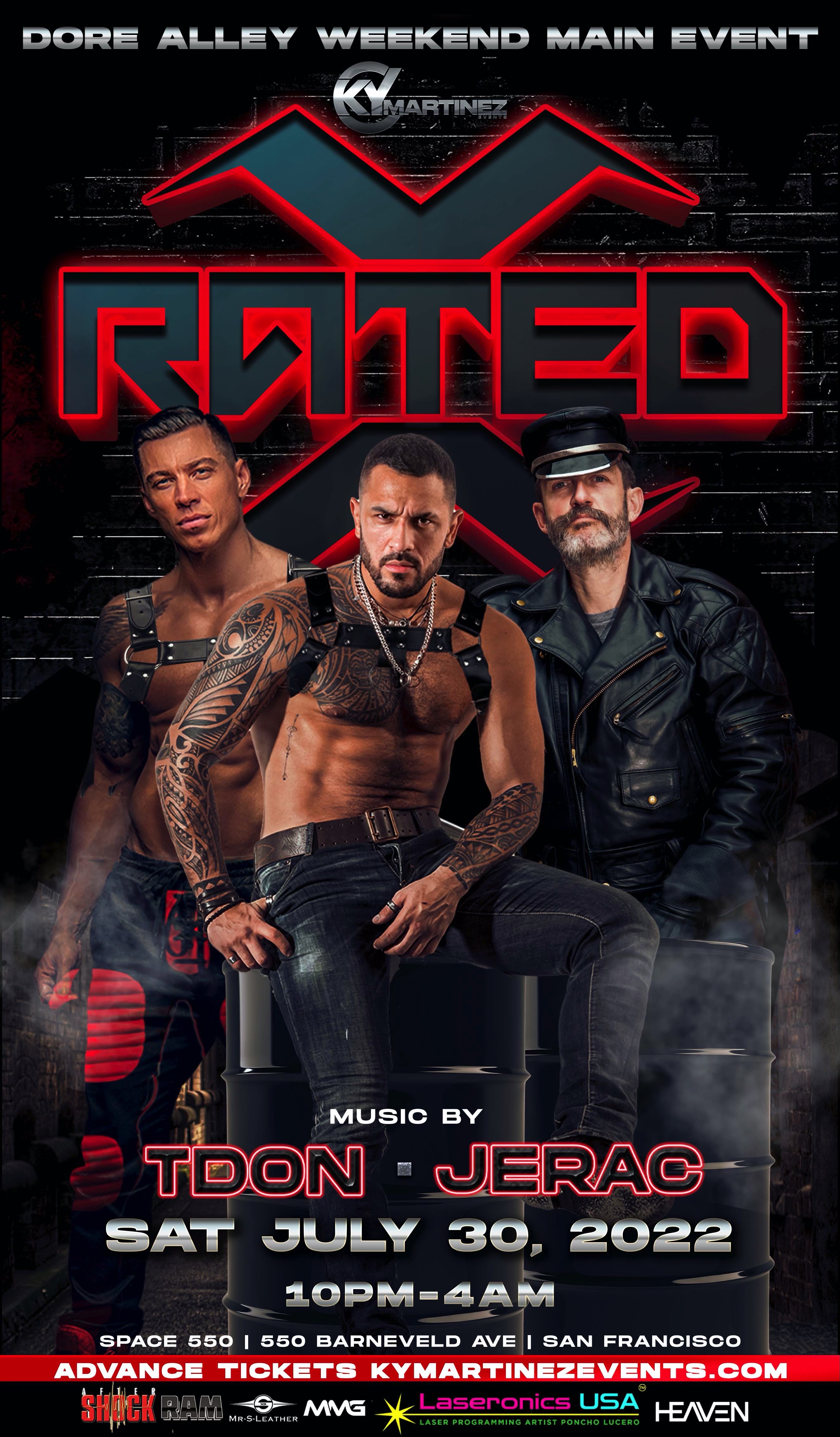 Buy Tickets to RATED X (Up your alley MAIN EVENT) in San Francisco on