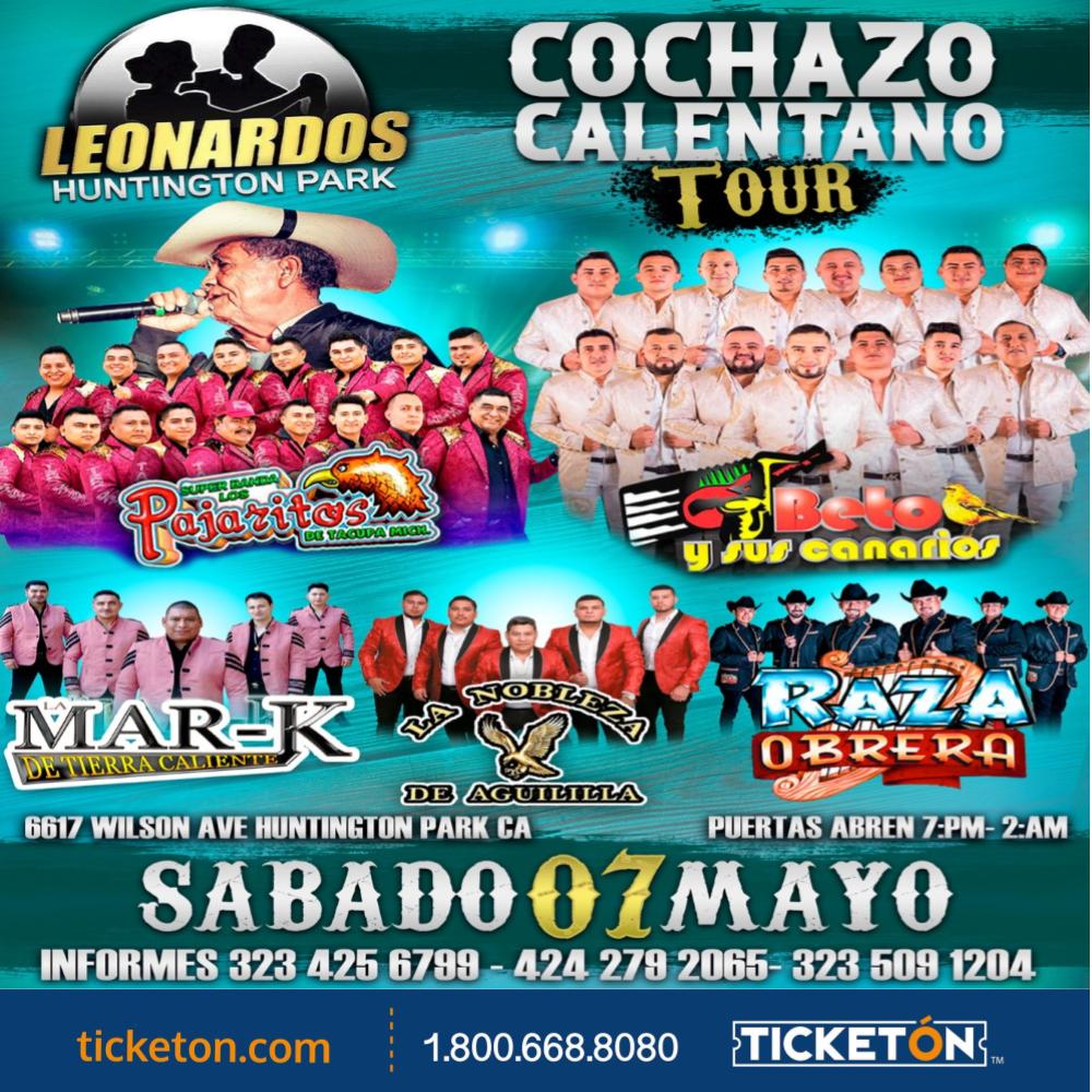 Los Pajaritos , Beto y sus Canarios - Leonardos Tickets Boletos | Huntington  Park,CA - 05/7/22