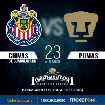 victoria pronóstico Contento Chivas De Guadalajara vs Pumas - Chukchansi Park Tickets Boletos | Fresno  CA - 03/23/22
