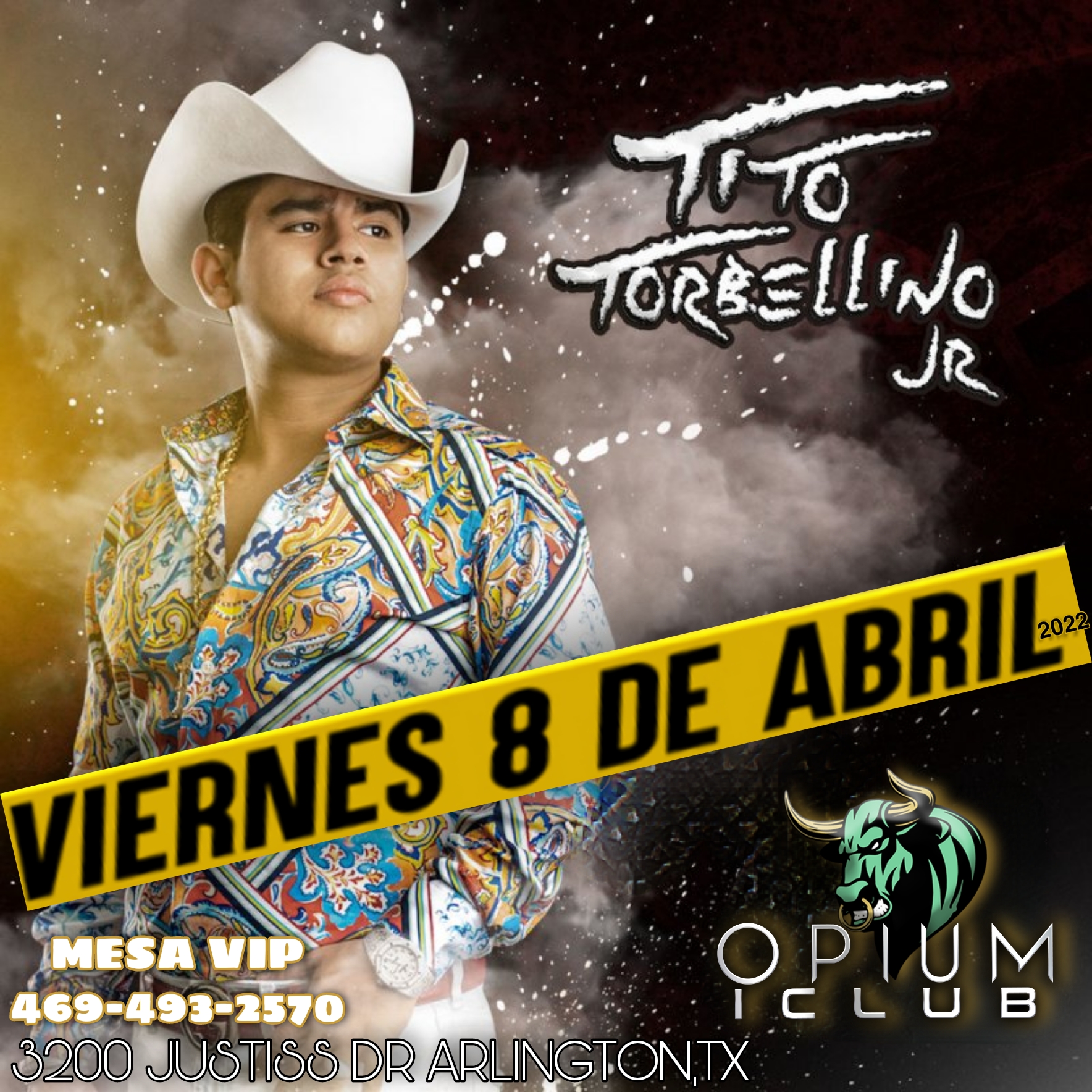 Tito - Opium Arlington Tickets Boletos | Opium Arlington Tx - 4/8/22