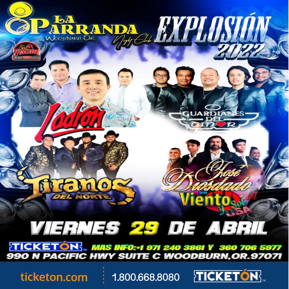 Ladron,Guardianes del Amor - La Parranda Night Club Tickets Boletos |  Woodburn, OR - 04/29/22