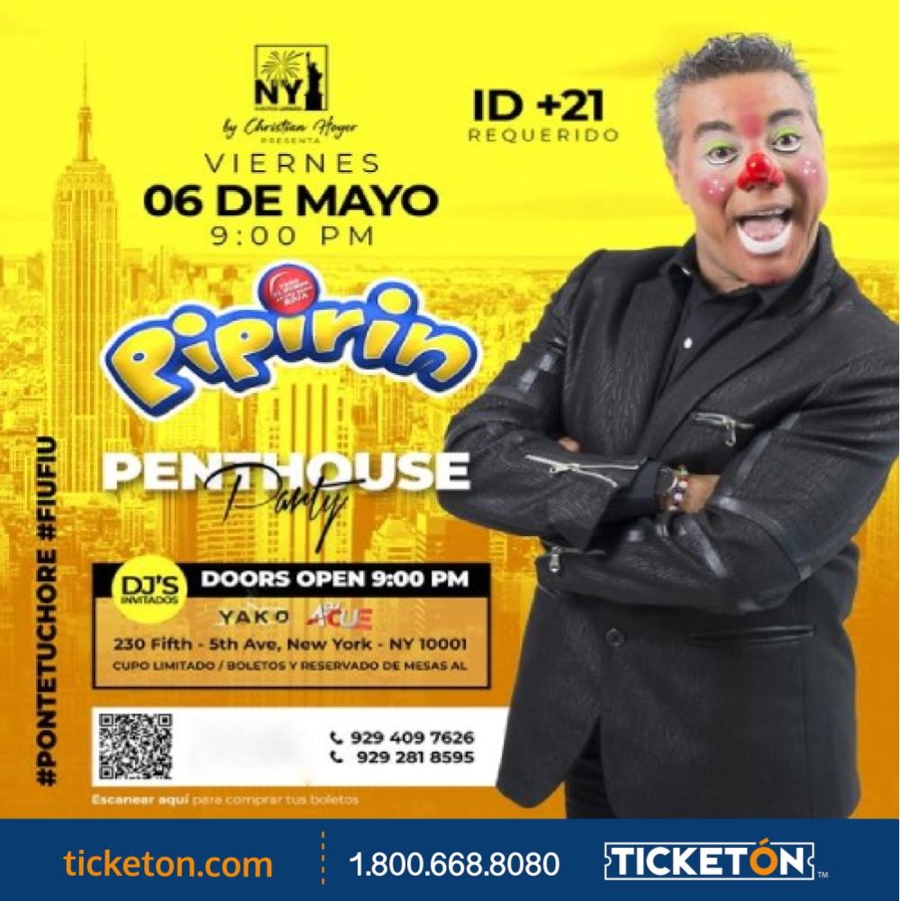 Pipirin 230 Fifth Tickets Boletos New York NY 5/8/22