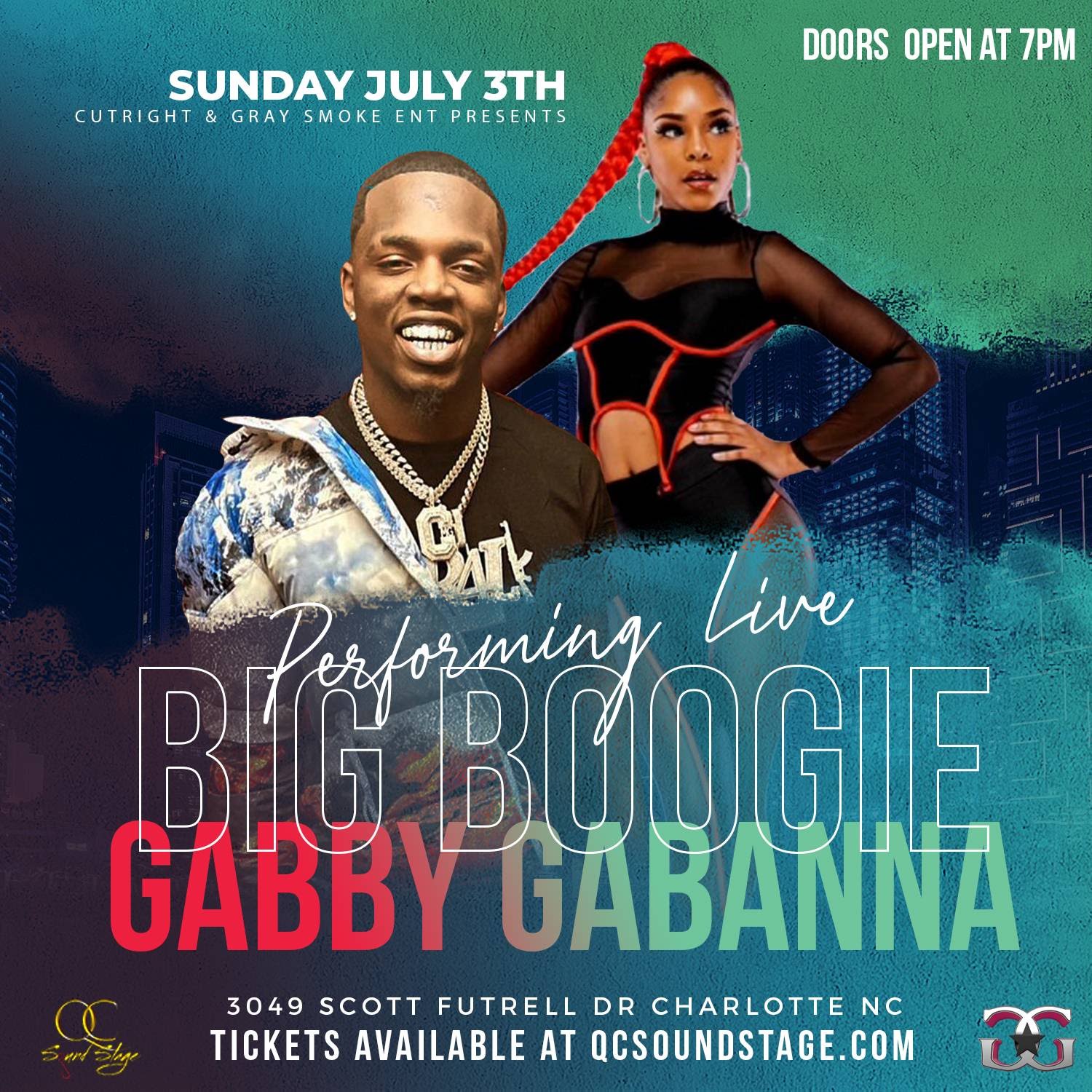 Buy Tickets to Big Boogie and Gabby Gabanna in Charlotte on Jul 03, 2022