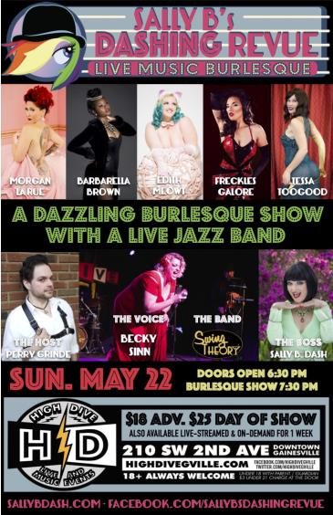 SALLY B'S DASHING REVUE with live music from SWING THEORY!: 