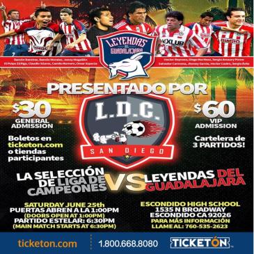 LEYENDAS CHIVAS VS LIGA DE CAMPEONES: 