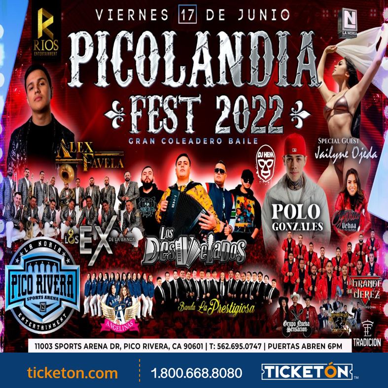 Picolandia Fest 2022 Pico Rivera Sports Arena Tickets Boletos Pico