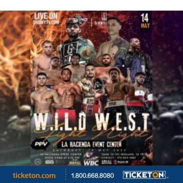 WILD WEST TFIGHT NIGHT ODESSA-MIDLAND TX THE BOXING SHOW CA: 