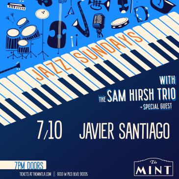 Jazz Sunday with Javier Santiago & The Sam Hirsh Trio: 