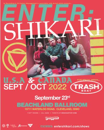 Enter Shikari at Beachland Ballroom: 