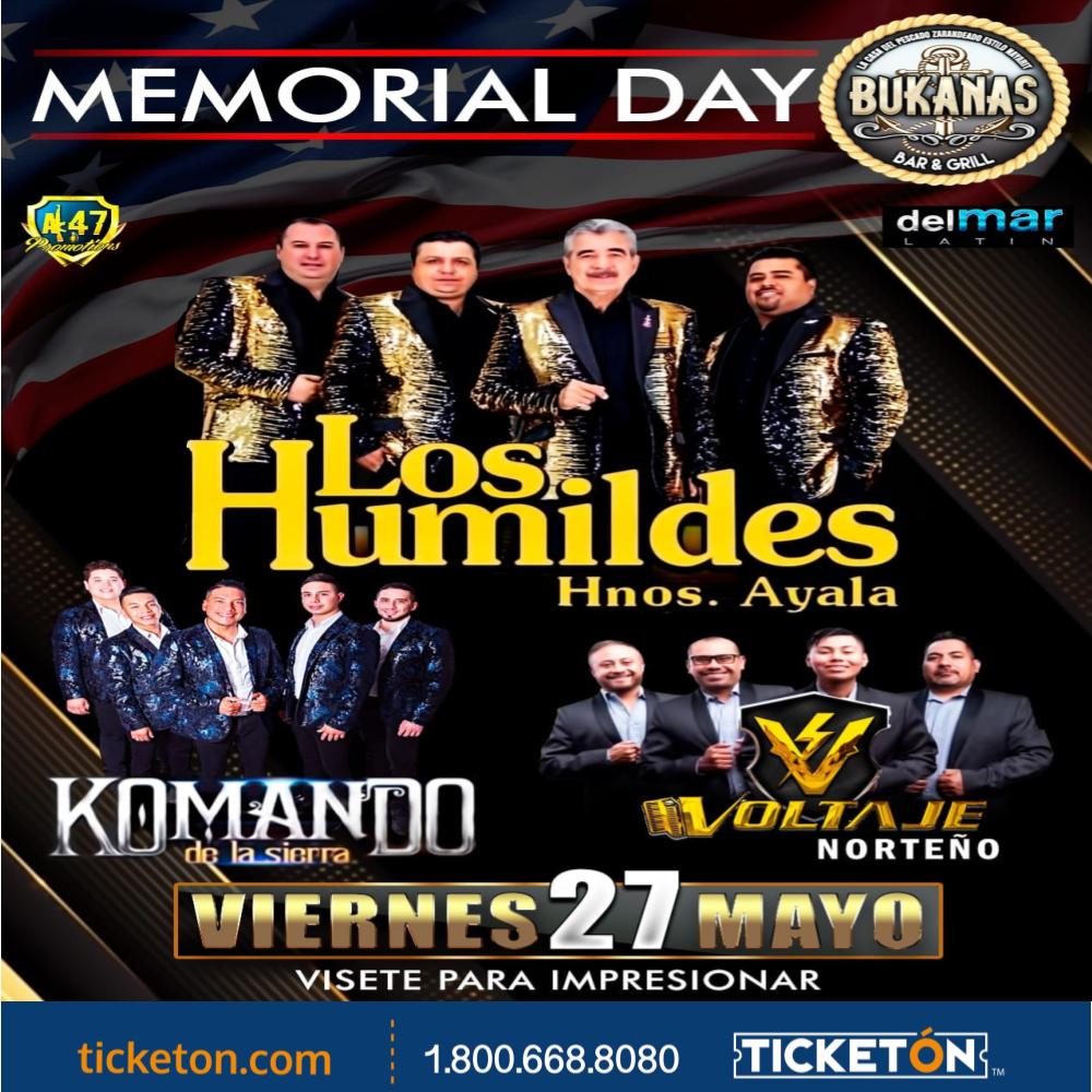 Los Humildes Hnos Ayala - Bukanas Bar & Grill Tickets Boletos | Sacramento  CA - 5/27/22