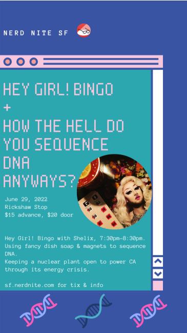 Nerd Nite SF #126: Bingo, DNA Sequencing & Power Plants: 