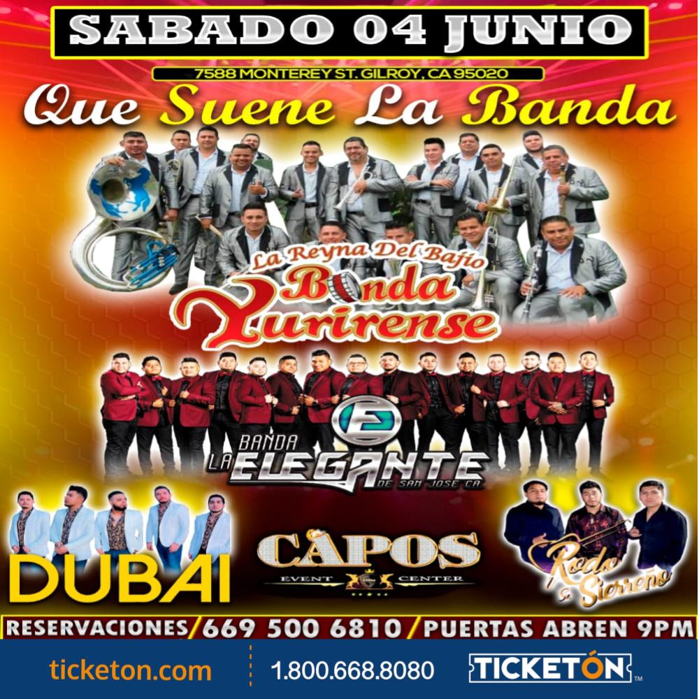 Banda Yurirense, Banda La Elegante Capos Event Center Tickets Boletos