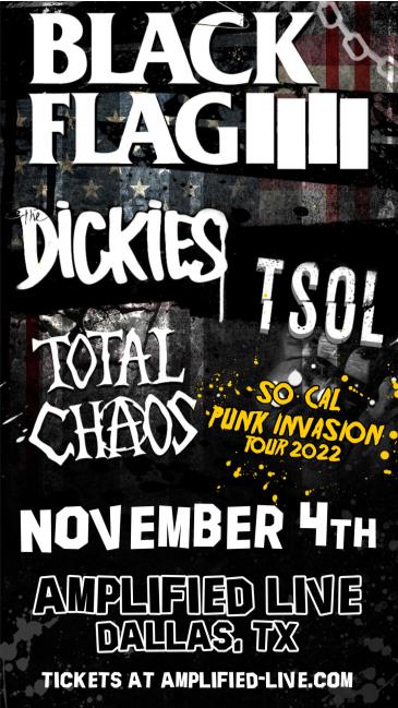 So Cal Punk Invasion Tour with Black Flag + more!: 