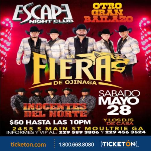 La Fiera de Ojinaga - Escape Night Club Tickets Boletos | Moultrie GA -  5/28/22