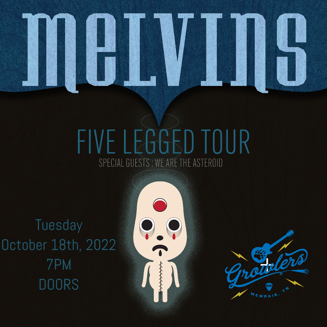 Buy Tickets to (the) Melvins at Growlers Memphis,TN in Memphis on Oct