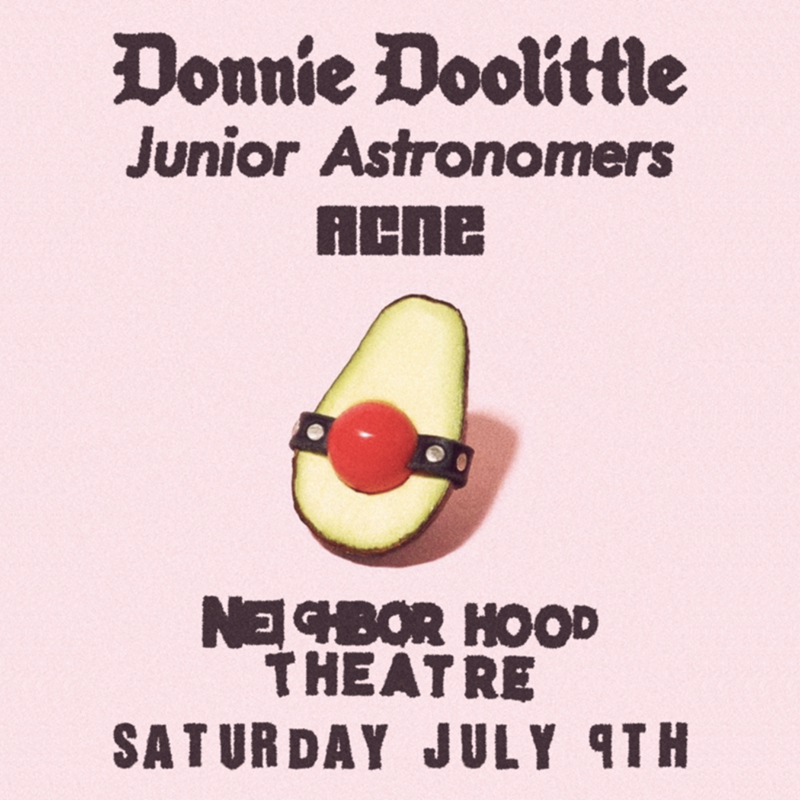 DONNIE DOOLITTLE with Junior Astronomers & Acne