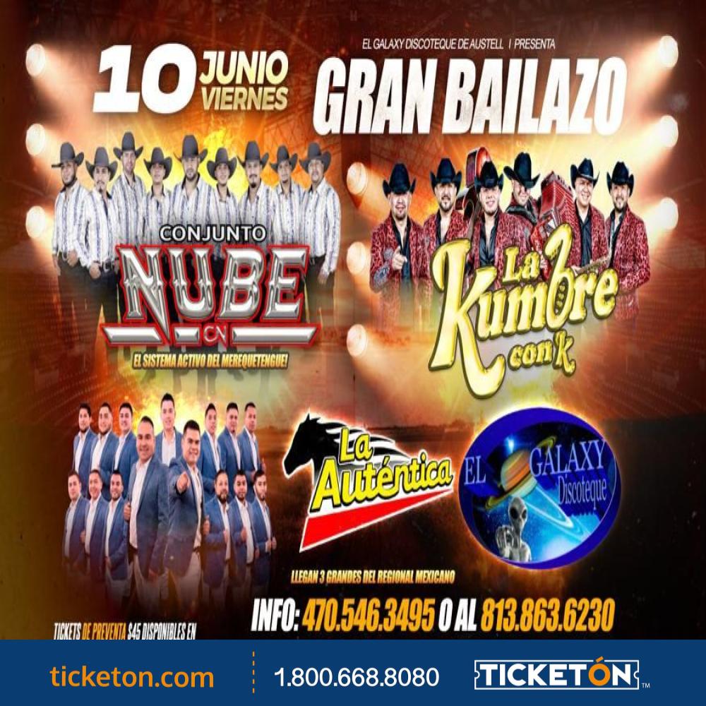 Kumbre con K, Conjunto Nube El Galaxy Discoteque Tickets Boletos