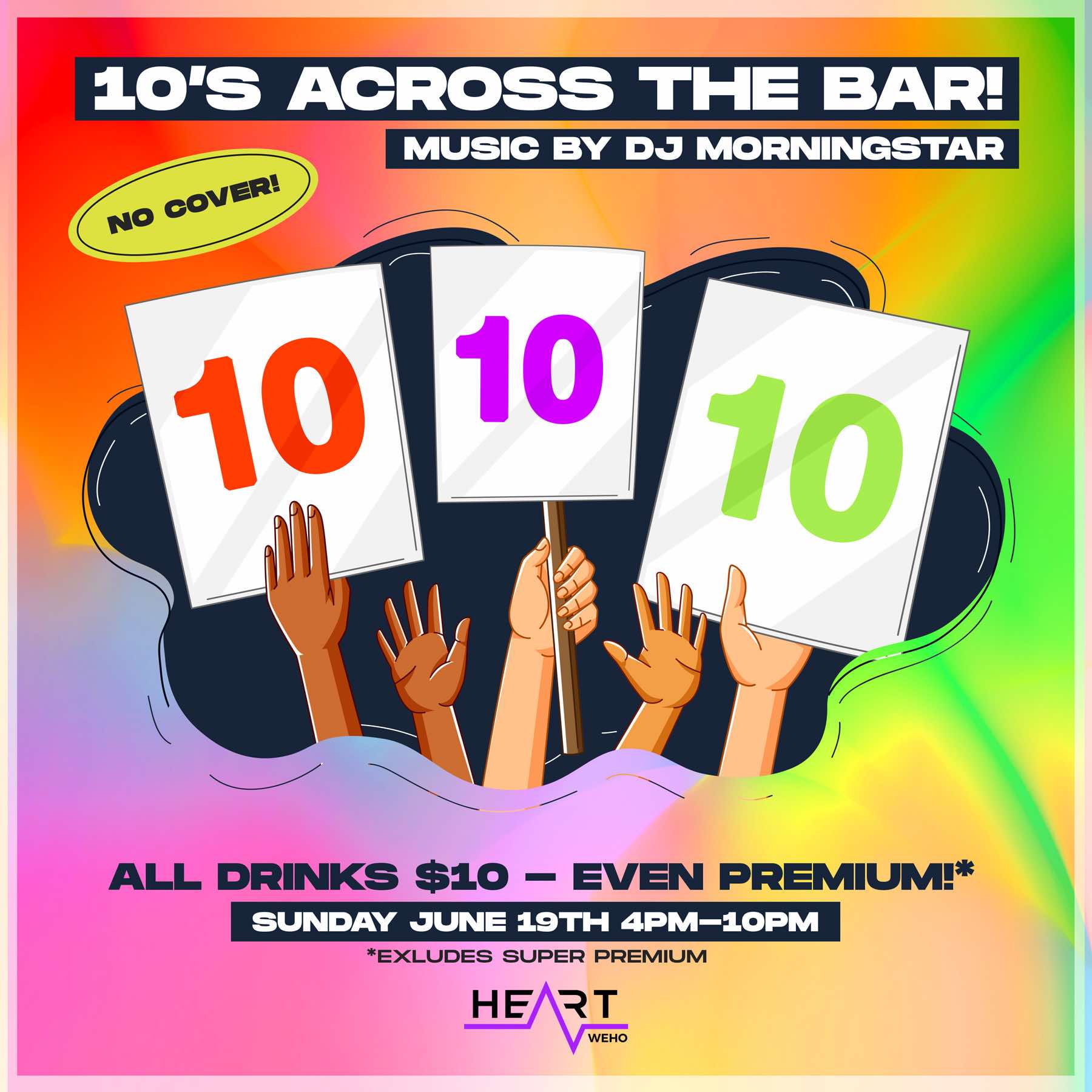 Buy Tickets to 10'S ACROSS THE BAR SUNDAY FUNDAY! in West Hollywood on