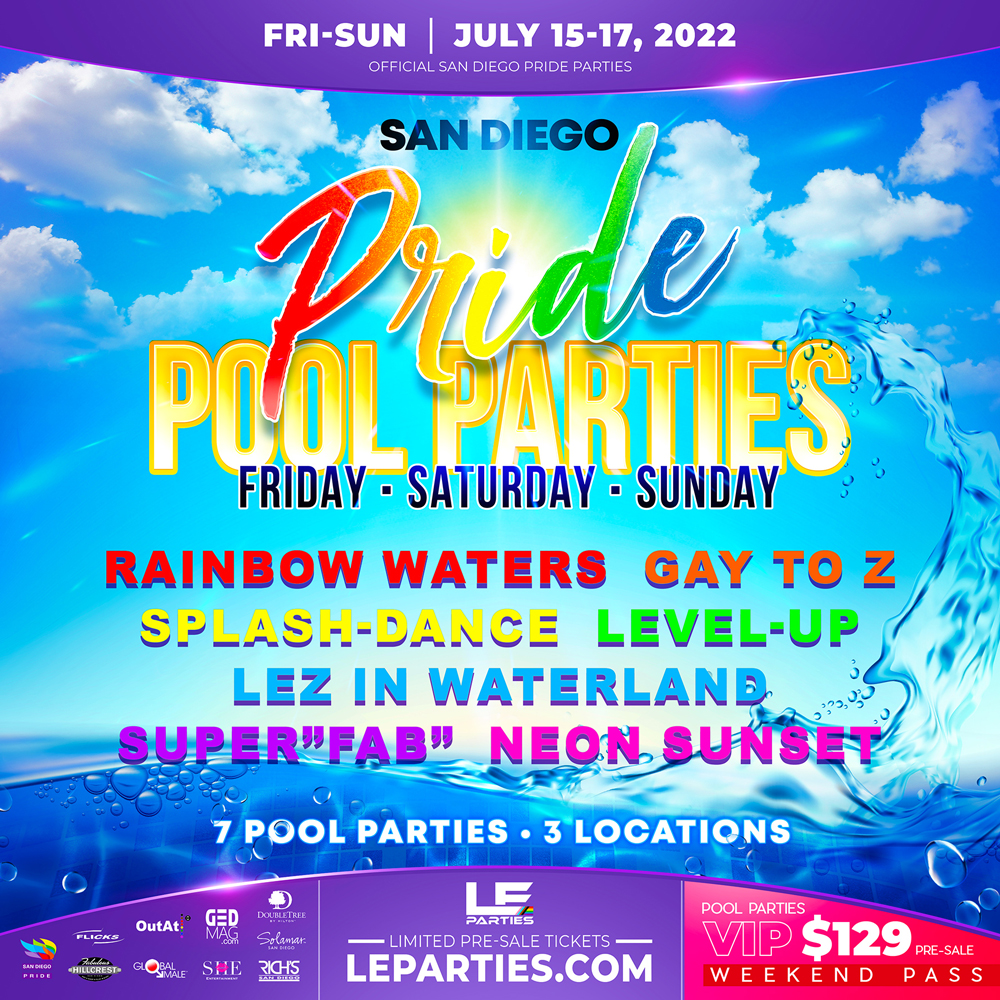 Buy Tickets to San Diego Pride POOL PARTIES VIP Weekend Pass in San