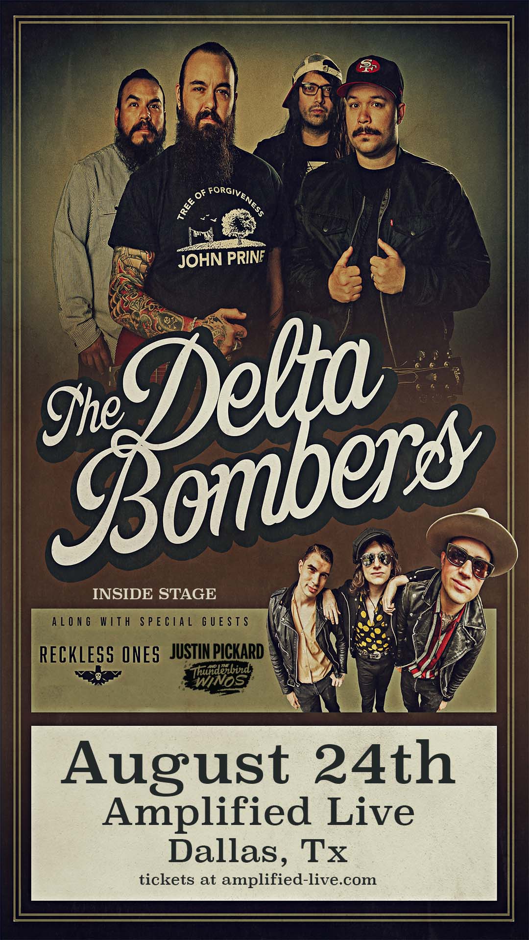 Buy Tickets to The Delta Bombers INSIDE STAGE in Dallas on Aug 24, 2022