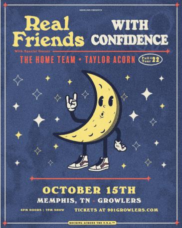 Real Friends & With Confidence at Growlers - Memphis, TN: 