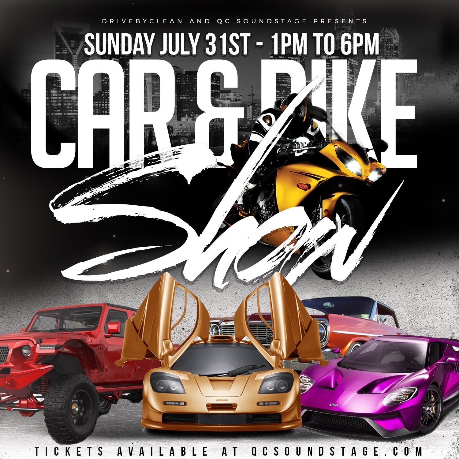 Buy Tickets to Car and Bike Show in Charlotte on Jul 31, 2022