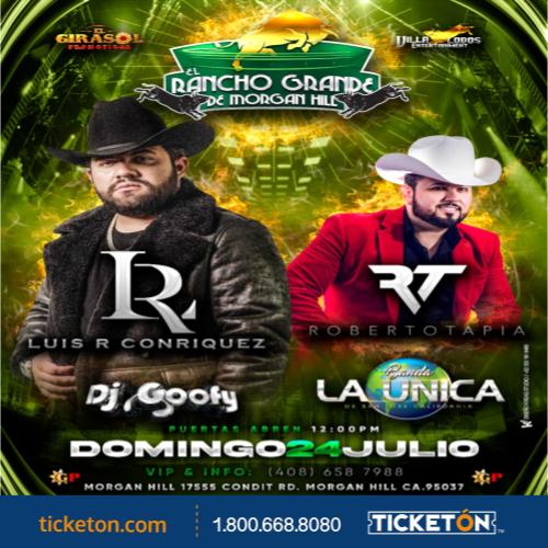 Luis R Conriquez y Roberto Rancho Grande de Hill Tickets
