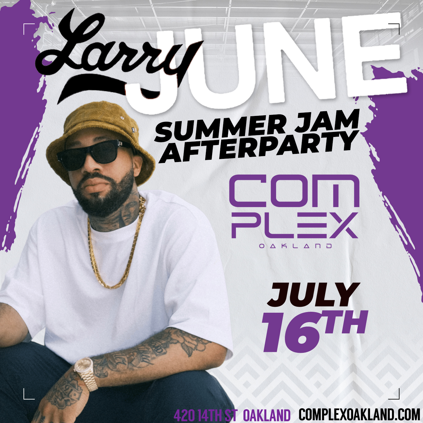 Buy Tickets to LARRY JUNE SUMMER JAM AFTERPARTY JULY 16TH in
