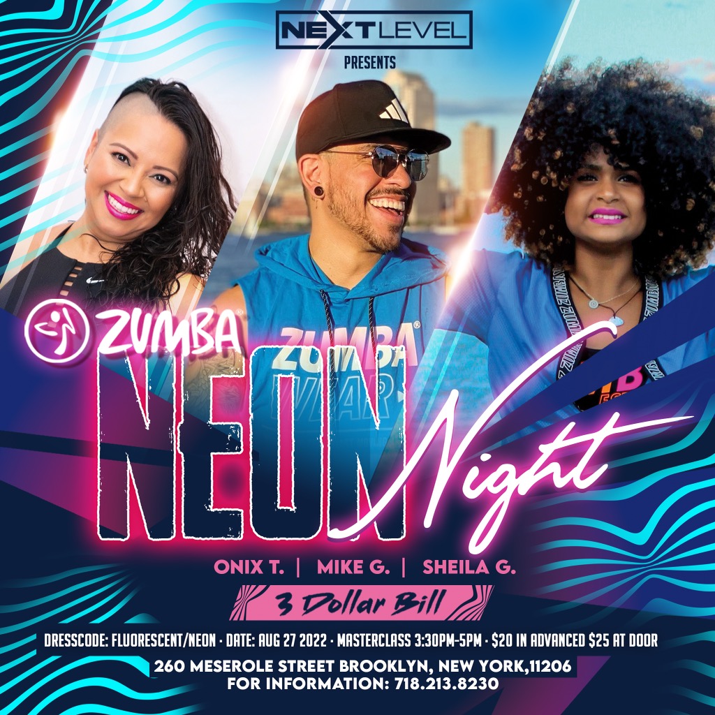 Buy Tickets to Neon Night Zumba Masterclass in Brooklyn on Aug 27, 2022