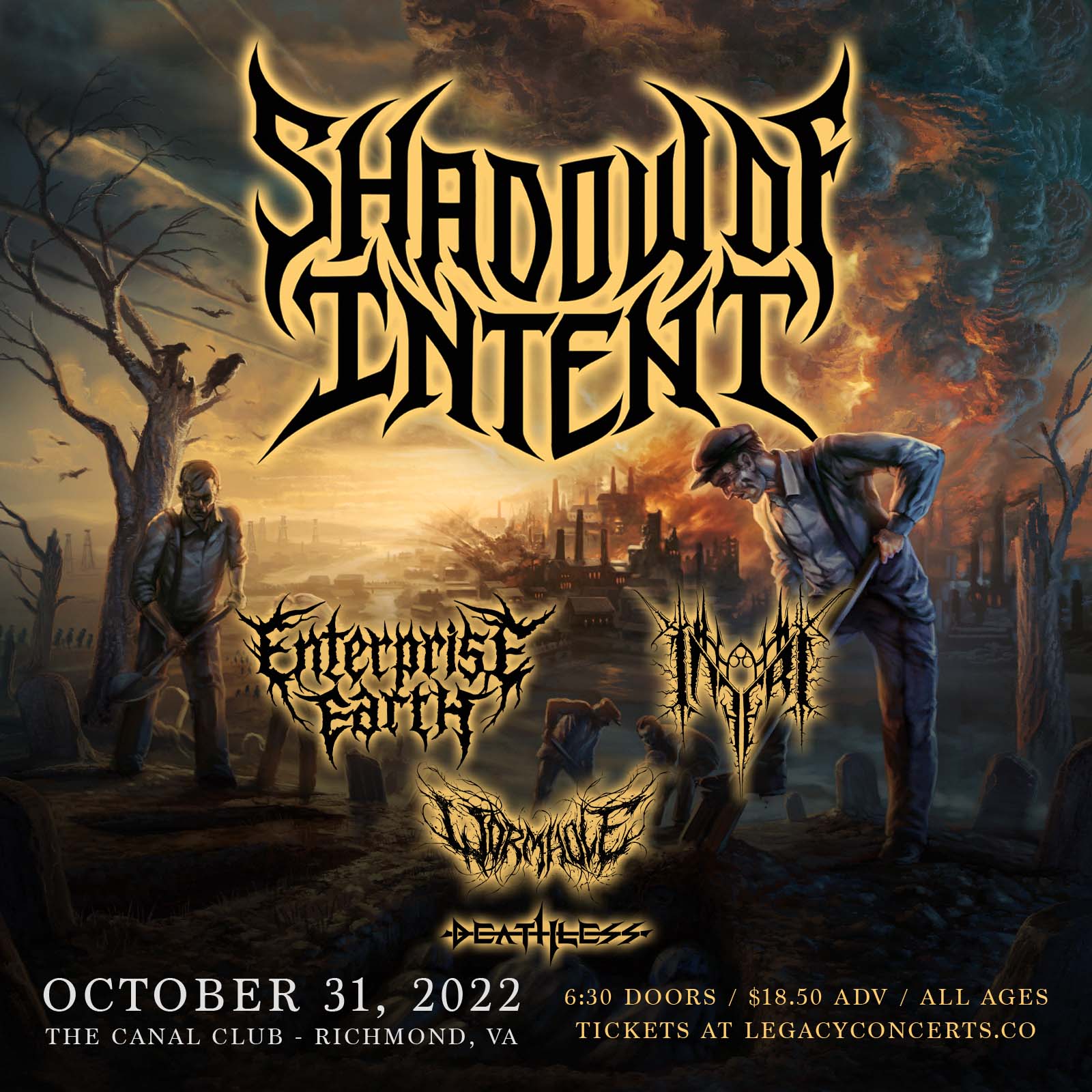 Buy Tickets to Shadow Of IntentElegy North American Tour at The Canal