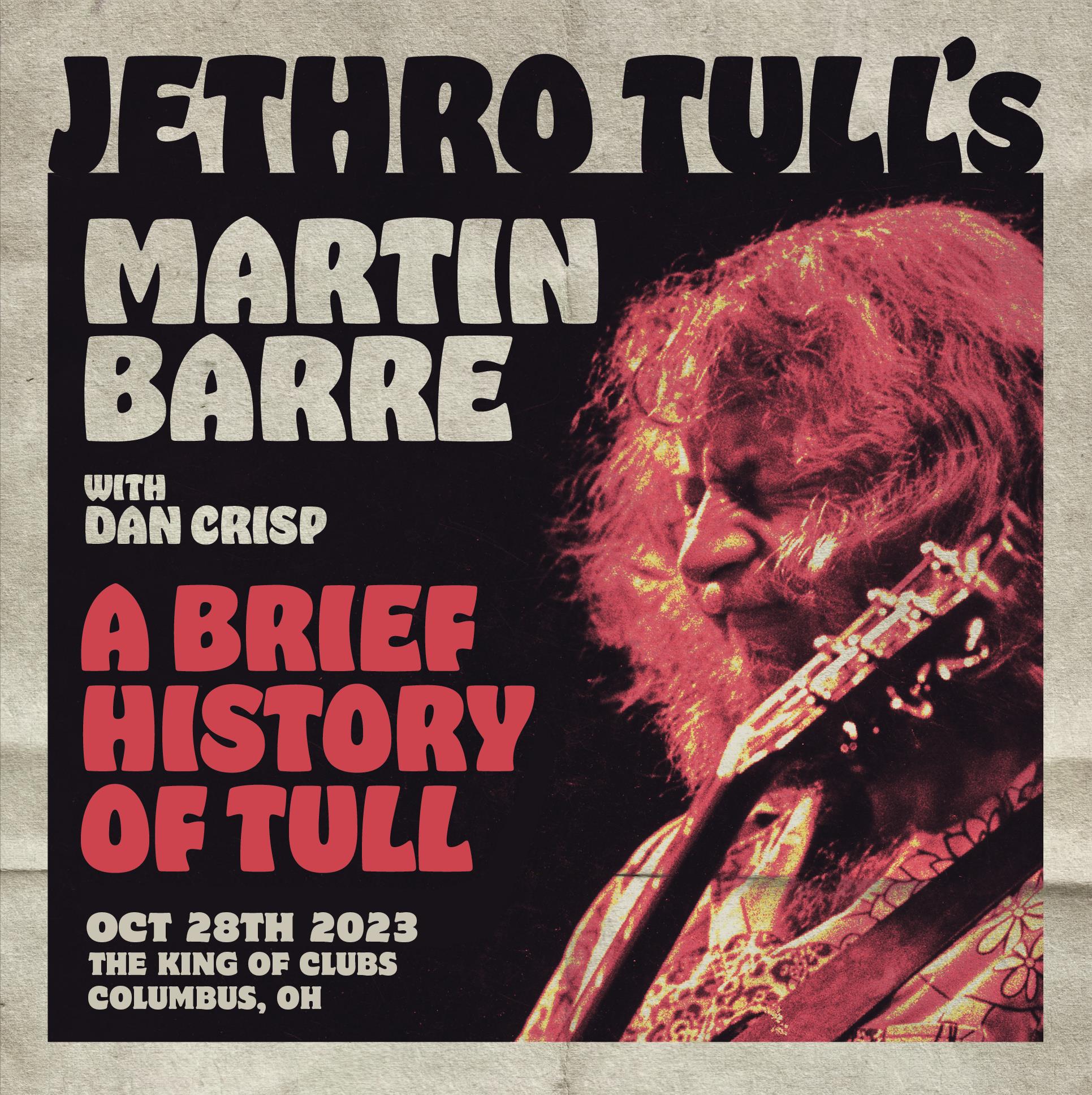 Buy Tickets to Cancelled Jethro Tull’s Martin Barre in Columbus on Oct