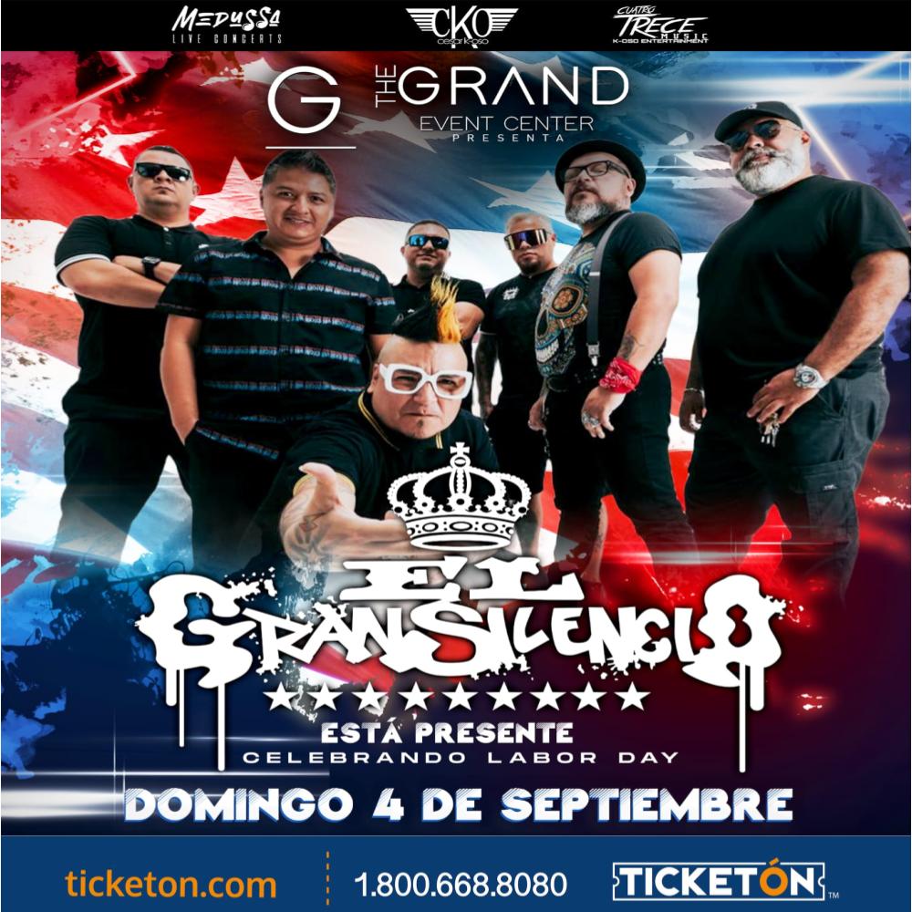 El Gran Silencio - The Grand Event Center Tickets Boletos | San Antonio TX  - 9/4/22